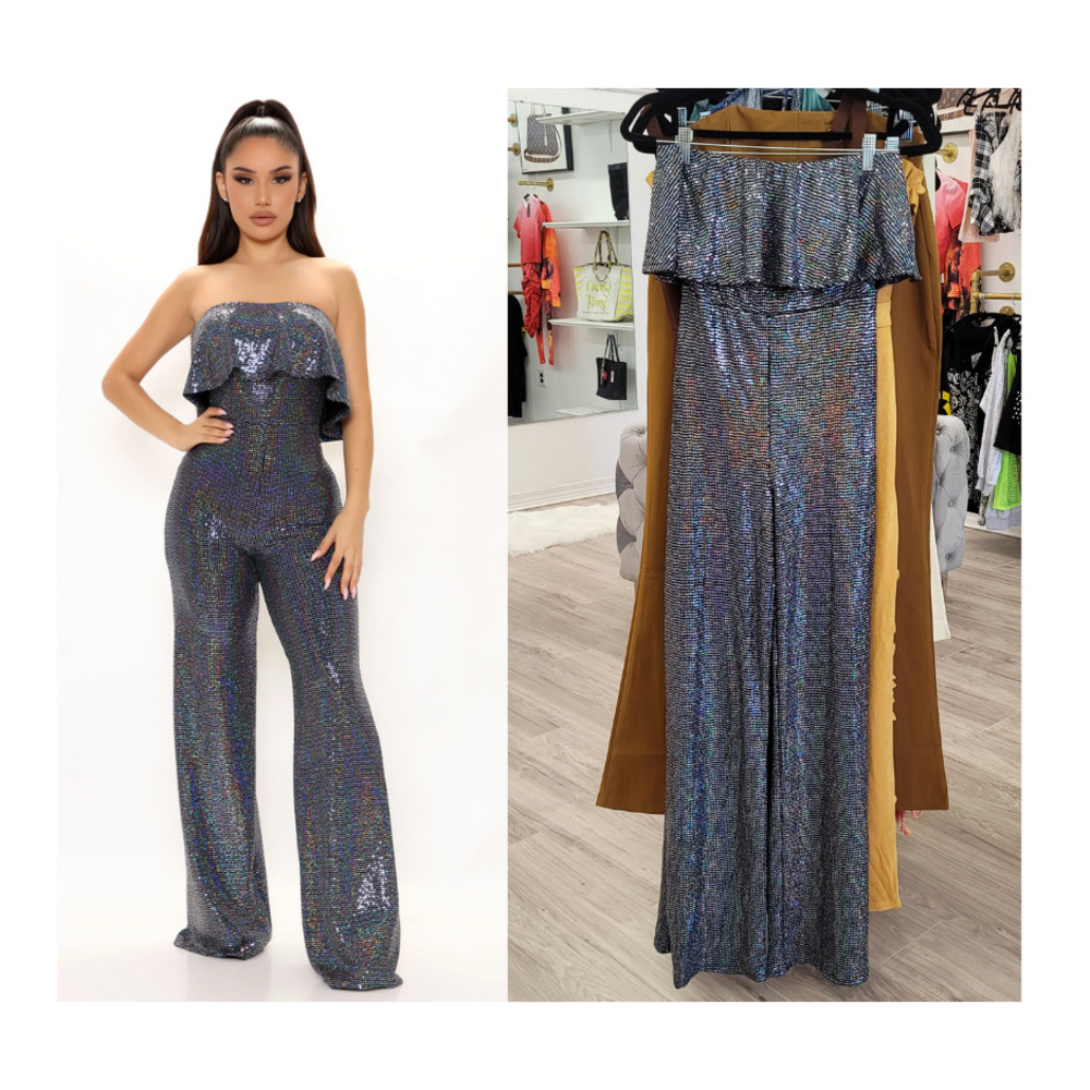 Shimmer Stretch Jumpsuit